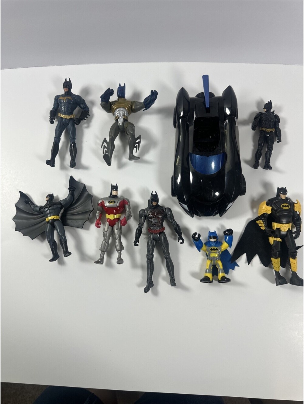 Lego Batman Figure Lot One Vehicle And Eight Different Figures Various Years